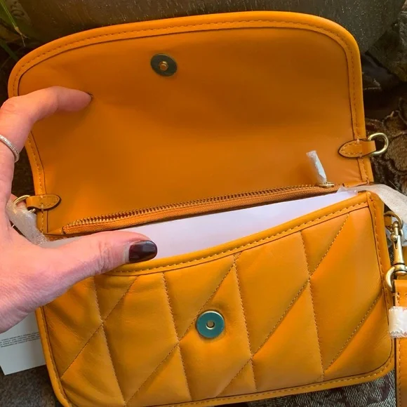 SOLD⛔️Authentic COACH 1941 Nappa leather quilted magnetic flap crossbody - Picture 14 of 15